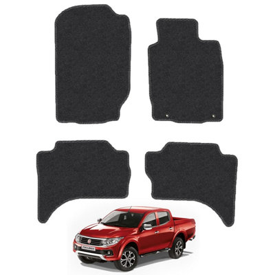 Car Mat Co Fiat Fullback (2016+) (No Rear Heating)  Van Mats Tailored Fit Easy-Clean Car Accessories Durable from B&Q