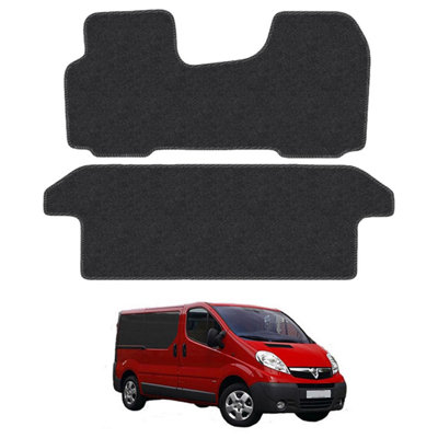 Car Mat Co Vauxhall Vivaro (2001-2014) (Crew Cab)  Van Mats Tailored Fit Easy-Clean Car Accessories Durable from B&Q