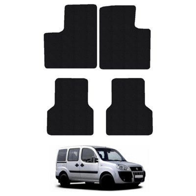 Car Mat Co Fiat Doblo (2001-2010) (Combi)  Van Mats Tailored Fit Easy-Clean Car Accessories Durable from B&Q