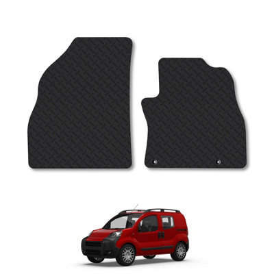 Car Mat Co Citroen Nemo Multispace (2008+) 5mm Thick Rubber Car Mats Heavy-Duty Tailored Fit Van Mats With Clips from B&Q