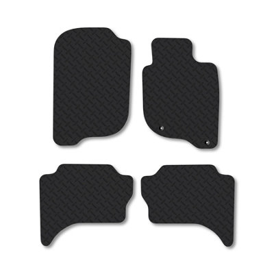 Car Mat Co Fiat Fullback (2016+) (With Rear Heating) 5mm Thick Rubber Van Mats from B&Q