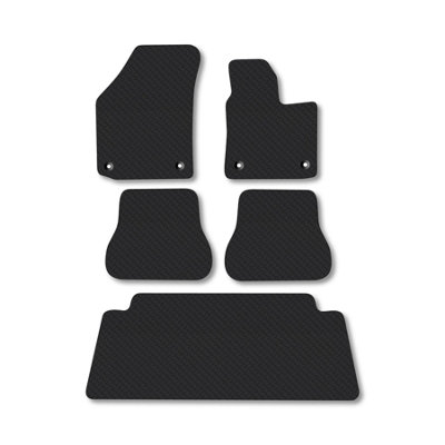 Car Mat Co Vw Caddy Maxi (2004-2015) 5mm Thick Rubber Van Mats from B&Q