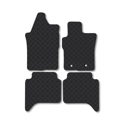 Car Mat Co Rubber Car Mats For Ford Ranger Double Cab (2022+) Heavy-Duty Tailored Fit from B&Q