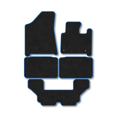 Car Mat Co Hyundai Santa Fe (Hev) 7 Seats 2024+ Car Mats Blue Trim Carpet Tailored Fit from B&Q