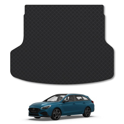 Car Mat Co Hyundai I30 (2016+) (Estate) Rubber Boot Mat Tailored Accessory Protector Liner Durable Waterproof Accessories from B&Q