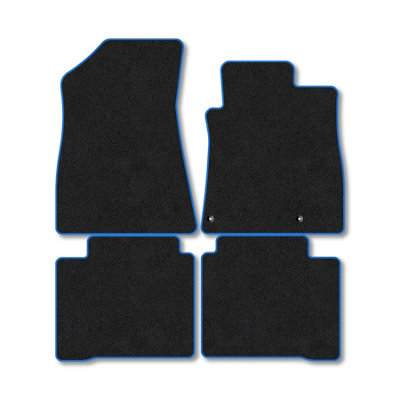 Car Mat Co Kia Niro Hev (2022+) Car Mats Blue Trim Carpet Tailored Fit Easy Clean With Clip from B&Q