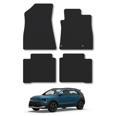 Car Mat Co Kia Niro Hev (2022+) 5mm Rubber Premium Car Mats Heavy-Duty Tailored Fit from B&Q