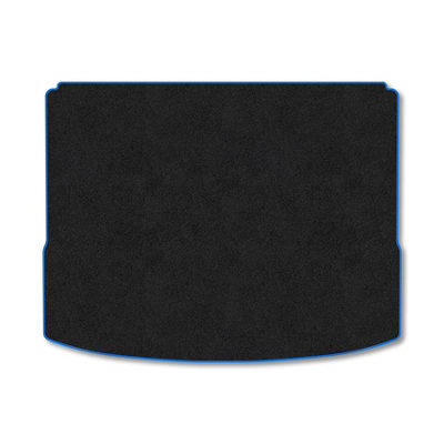 B&Q -  Kia Niro (2022+) (Hybrid Upper-Boot) Boot Liner Tailored Accessory Protector Anti-Slip Durable Pet Friendly Carpet Blue Trim
