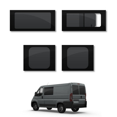 Van Demon Citroen Relay (2006+) Fixed PassengerOpening DriverRear Door Windows from B&Q