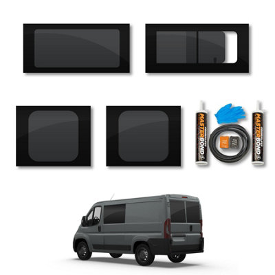 Van Demon Citroen Relay (2006+) Fixed PassengerOpening DriverRear Door WindowsFixing