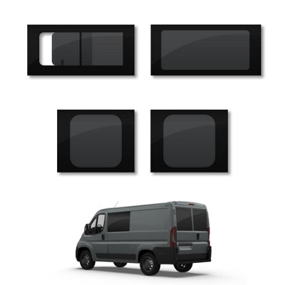 B&Q -  Citroen Relay (2006+) Opening PassengerFixed DriverRear Door Windows