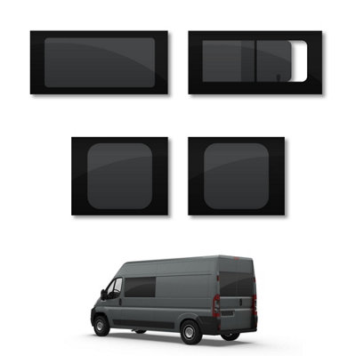 Van Demon Fiat Ducato (2006+) Fixed PassengerOpening DriverRear Door Windows from B&Q