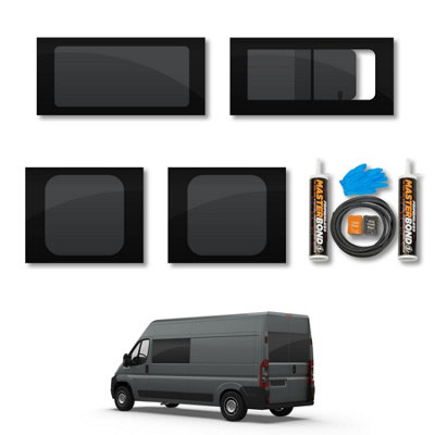 Van Demon Fiat Ducato (2006+) Fixed PassengerOpening DriverRear Door WindowsFixing