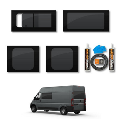Van Demon Fiat Ducato (2006+) Opening PassengerFixed DriverRear Door WindowsFixing from B&Q