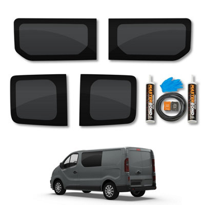 Van Demon Fiat Talento (2016-2020) Rear DoorsFixed Side WindowsAnd Fitting KitVan Glass from B&Q