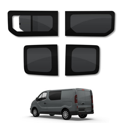 Van Demon Fiat Talento (2016-2020) Opening PassengerFixed DriverRear Door Windows from B&Q