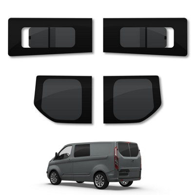B&Q -  Ford Transit Custom (2013-2023) Rear DoorsOpening Side WindowsPrivacy