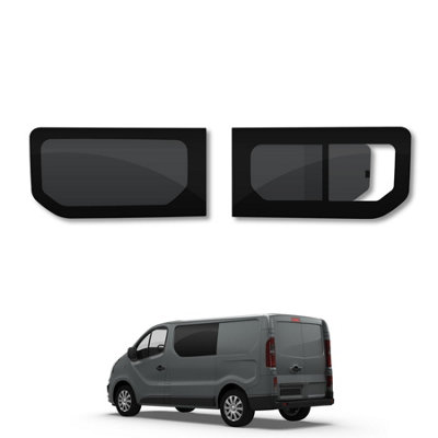 Van Demon Nissan Primastar (2022+) Fixed PassengerOpening Driver Side WindowsVan Glass from B&Q