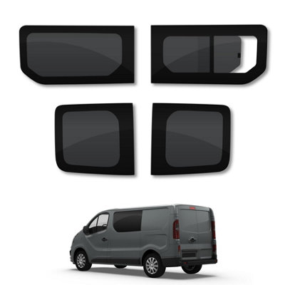 Van Demon Nissan Primastar (2022+) Fixed Passenger, Opening Driver, Rear Door Windows