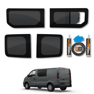Van Demon Nissan Primastar (2022+) Fixed PassengerOpening DriverRear Door Windows from B&Q