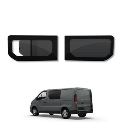 Van Demon Nissan Primastar (2022+) Opening PassengerFixed Driver Side WindowsPrivacy from B&Q