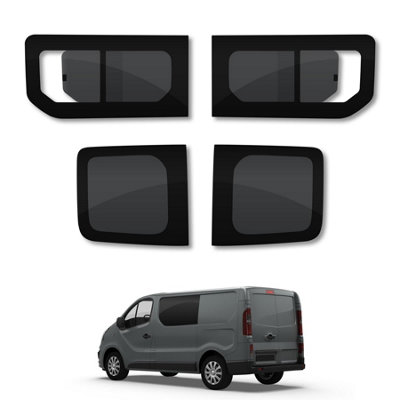 Van Demon Nissan Primastar (2022+) Rear Doors, Opening Side Windows, Van Glass, Camper