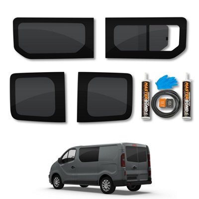 Van Demon Renault Trafic (2014+) Fixed PassengerOpening DriverRear Door Windows