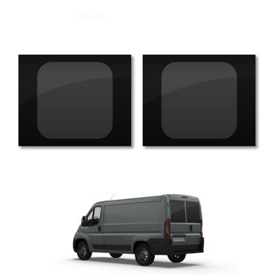 B&Q -  Vauxhall Movano (2021+) Rear Door WindowsVan GlassCamperConversion