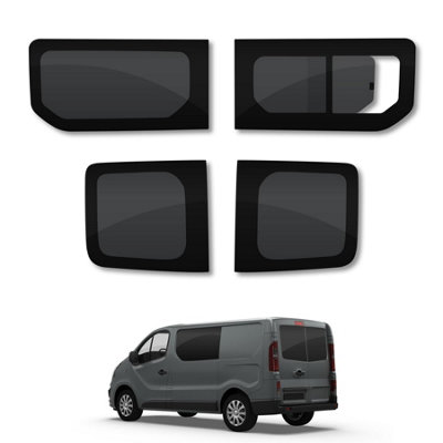 Van Demon Vauxhall Vivaro (2014-2019) Fixed PassengerOpening DriverRear Door Windows from B&Q