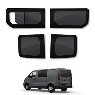 Van Demon Vauxhall Vivaro (2014-2019) Opening Passenger, Fixed Driver, Rear Door Windows