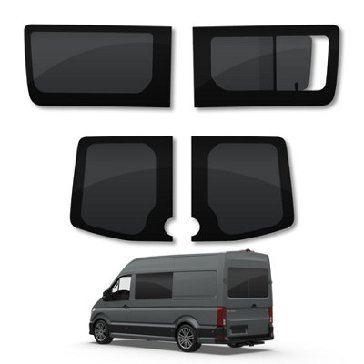 Van Demon Vw Crafter (2006-2017) Fixed PassengerOpening DriverRear Door Windows from B&Q