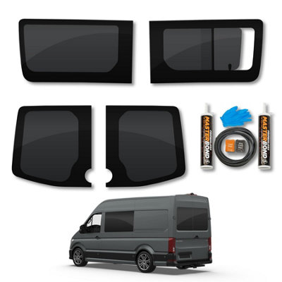 Van Demon Vw Crafter (2006-2017) Fixed PassengerOpening DriverRear Door Windows from B&Q