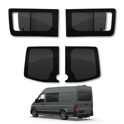 B&Q -  Vw Crafter (2006-2017) Rear DoorsOpening Side WindowsVan GlassCamper