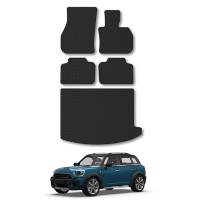 Car Mat Co Mini Countryman (2017-2023) Rubber Car Mats Tailored Fit Durable Waterproof Easy-Clean from B&Q