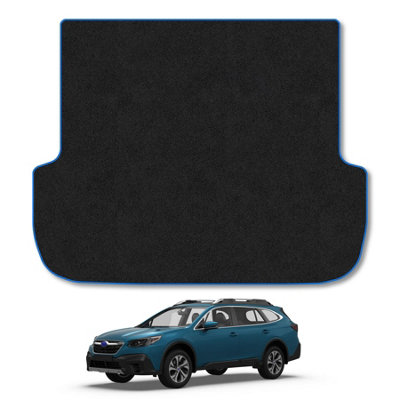 Car Mat Co Subaru Outback Estate (2019+) Boot Liner Tailored Accessory Protector Anti-Slip Durable Pet Friendly Carpet Blue Trim from B&Q