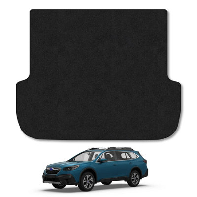 Car Mat Co Subaru Outback Estate (2019+) Premium Boot Liner Tailored Accessory Protector Pet Friendly Tufted Carpet Black Trim from B&Q