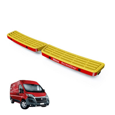 B&Q -  Accessstep For Fiat Ducato (2018+)Van Rear Safety Access StepWith Connect+ (Yellow)(Ss211Yoe)