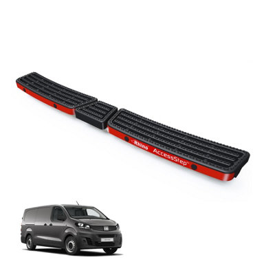 B&Q -  Accessstep For Fiat Scudo (2022+)Van Rear Safety Access StepWith Reverse Sensors (Black)(Ss325Br)