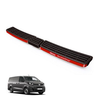 B&Q -  Accessstep For Fiat Scudo (2022+)Van Rear Safety Access StepNo Reverse Sensors (Black)(Ss325B)