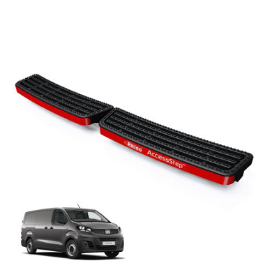 B&Q -  Accessstep For Fiat Scudo (2022+)Van Rear Safety Access StepNo Reverse Sensors (Black)(Ss225B)