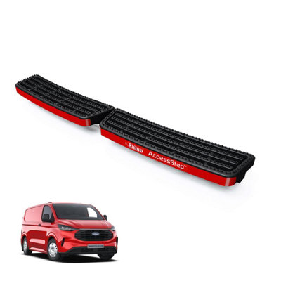 B&Q -  Accessstep For Ford Transit Custom (2024+)Van Rear Safety Access StepNo Reverse Sensors (Black)(Ss240B)