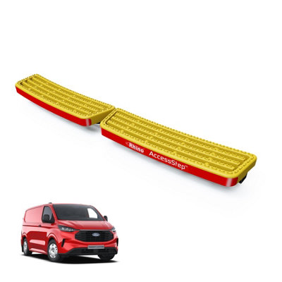 B&Q -  Accessstep For Ford Transit Custom (2024+)Van Rear Safety Access StepNo Reverse Sensors (Yellow)(Ss240Y)