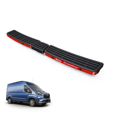 B&Q -  Accessstep For Maxus Deliver 9 (2020+)Van Rear Safety Access StepWith Reverse Sensors (Black)(Ss338Br)