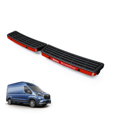 B&Q -  Accessstep For Maxus Deliver 9 (2020+)Van Rear Safety Access StepWith Reverse Sensors (Black)(Ss238Br)
