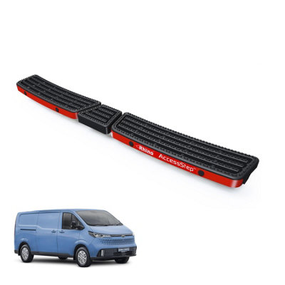 B&Q -  Accessstep For Maxus Edeliver 7 (2023+)Van Rear Safety Access StepWith Reverse Sensors (Black)(Ss241Br)