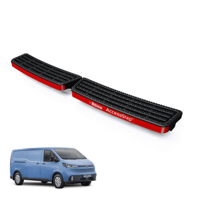 B&Q -  Accessstep For Maxus Edeliver 7 (2023+)Van Rear Safety Access StepNo Reverse Sensors (Black)(Ss241B)
