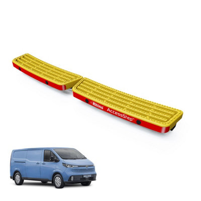 B&Q -  Accessstep For Maxus Edeliver 7 (2023+)Van Rear Safety Access StepWith Reverse Sensors (Yellow)(Ss241Yr)