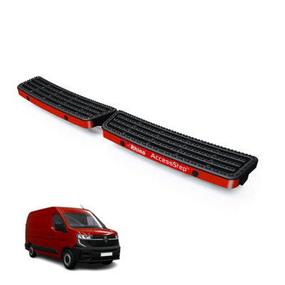 Rhino Accessstep For Renault Master (2024+)Van Rear Safety Access StepWith Connect+ (Black)(Ss244Boe) from B&Q