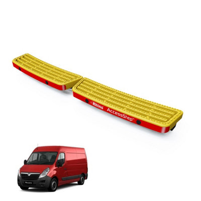 B&Q -  Accessstep For Vauxhall Movano (2010-2021)Van Rear Safety Access StepWith Connect+ (Yellow)(Ss206Yoe)