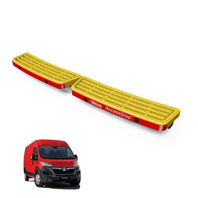 B&Q -  Accessstep For Vauxhall Movano (2022+)Van Rear Safety Access StepWith Connect+ (Yellow)(Ss211Yoe)
